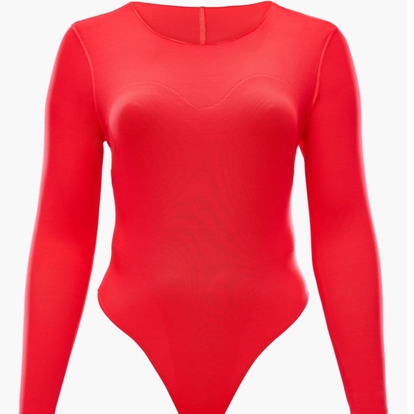 Mesh Me Smoothing Sleeved Thong Bodysuit- Yitty’s - Picture 1 of 8